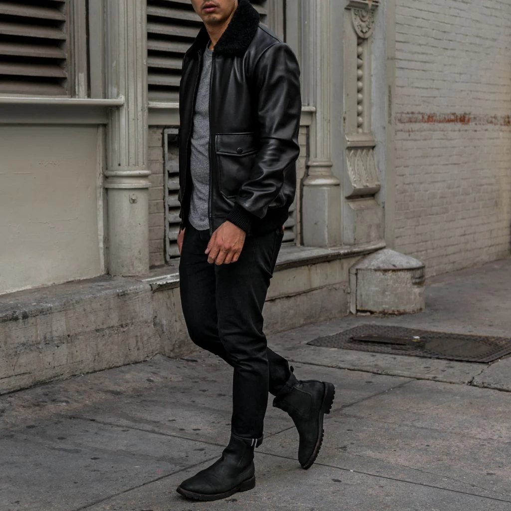 [S] Flight Jacket | Black - Image 3