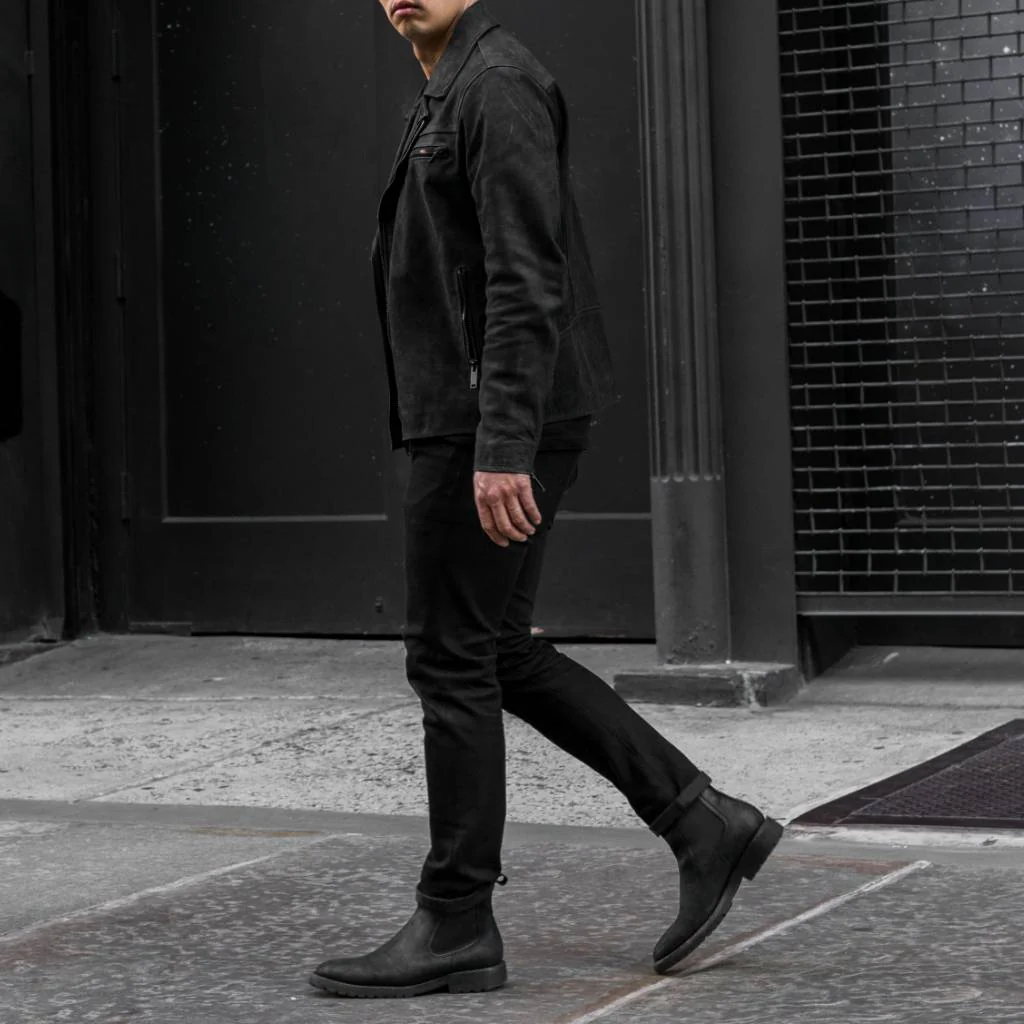 [S] Motorcycle Jacket | Black Matte - Image 3