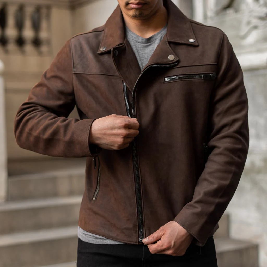[S] Motorcycle Jacket | Tobacco - Image 2
