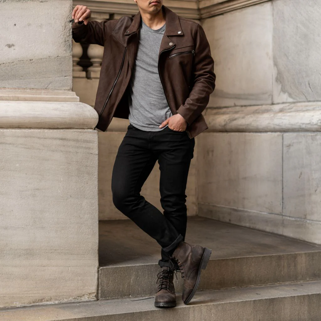 [S] Motorcycle Jacket | Tobacco - Image 3