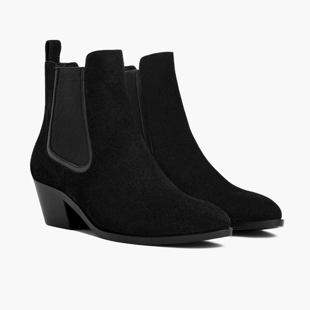 [S] Duchess Bootie | Black Suede - Image 2