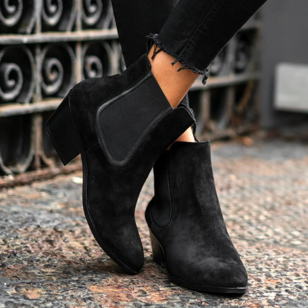 [S] Duchess Bootie | Black Suede - Image 5