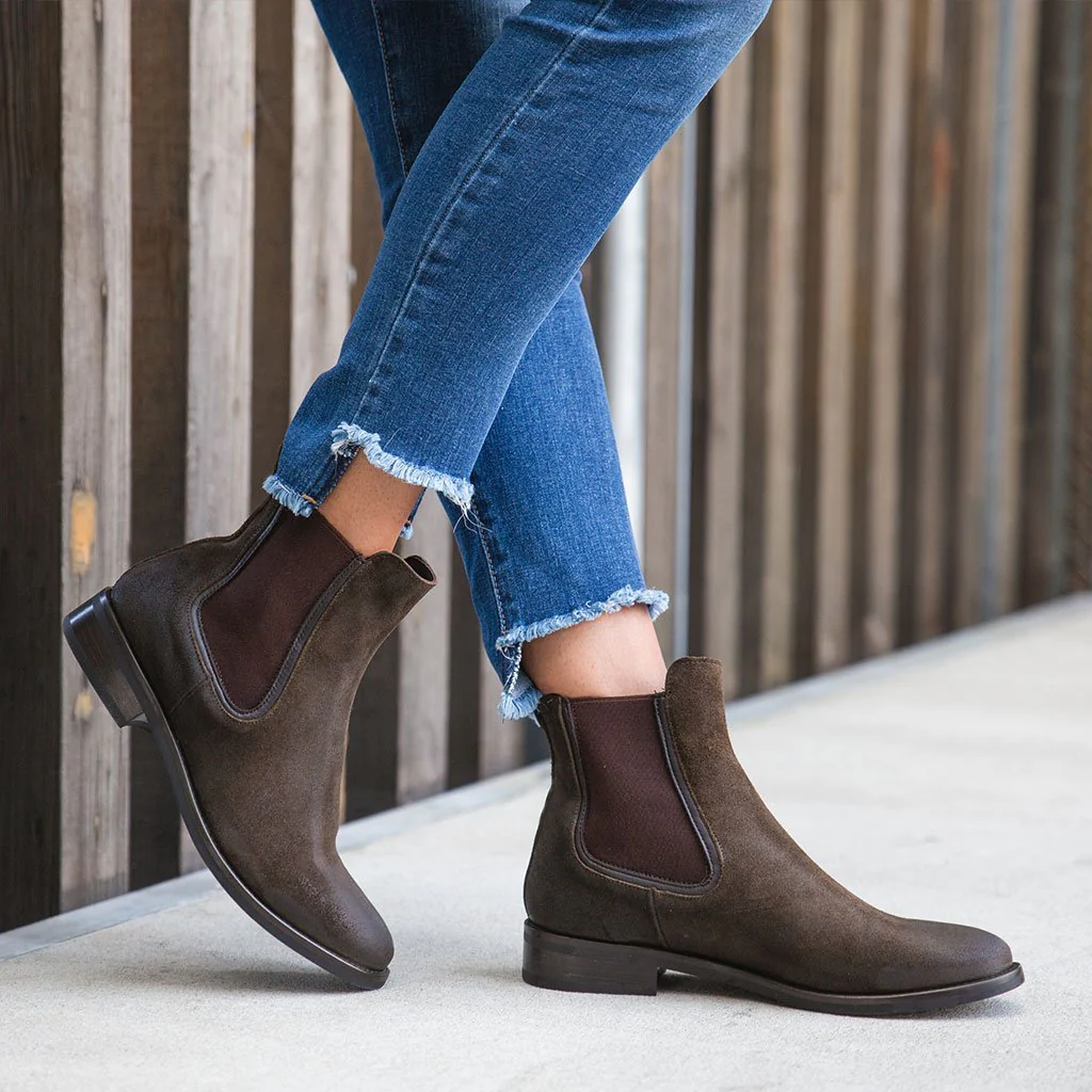[S] Duchess | Dark Olive Suede - Image 5