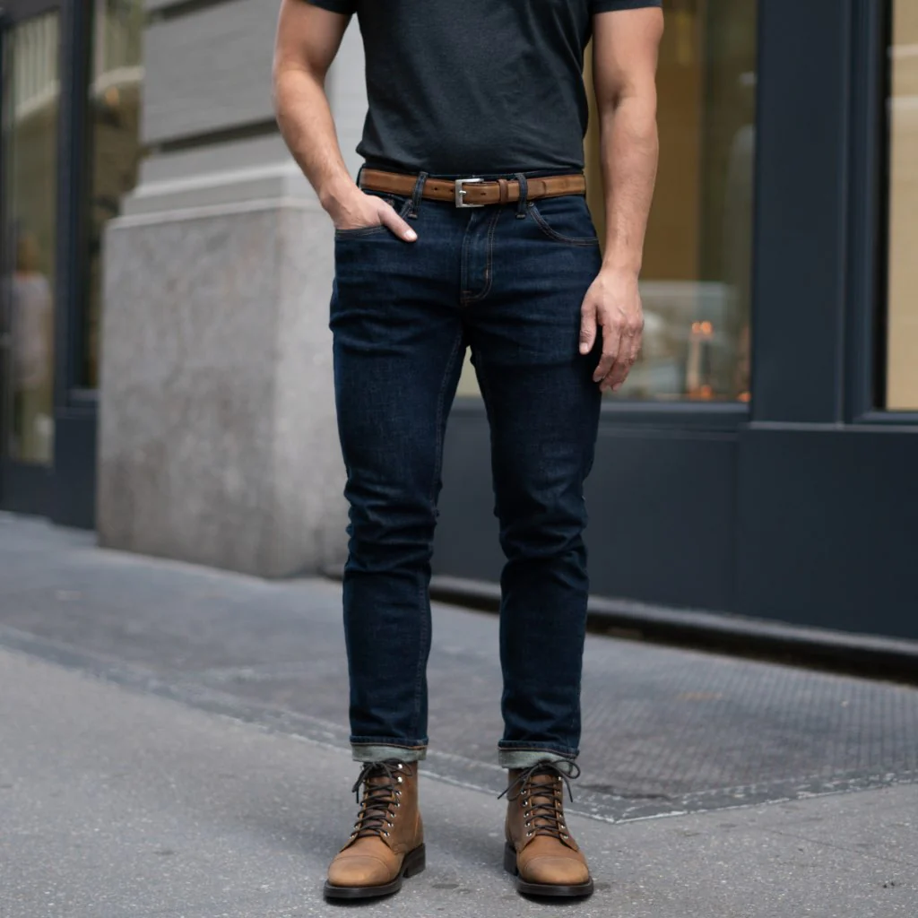 Men's Classic Leather Belt | Burnt Copper - Image 5