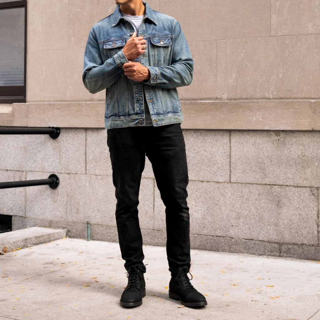 Denim Trucker Jacket | Medium Wash - Image 3