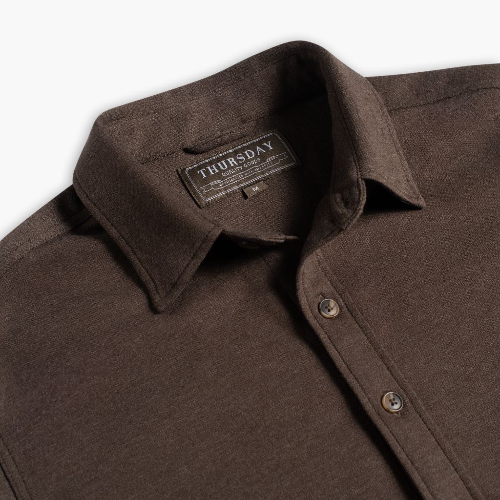 Everyday Button-Down Shirt | Brown - Image 4