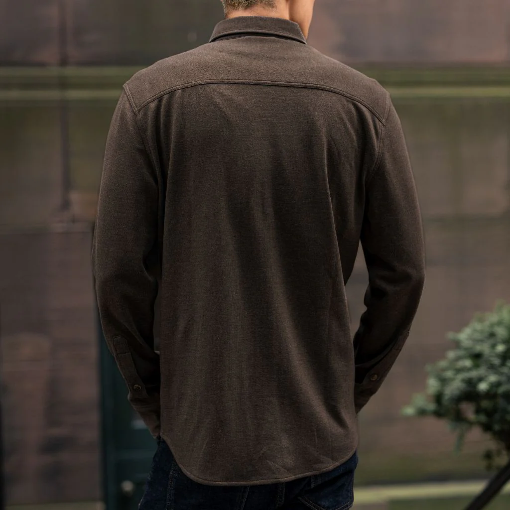 Everyday Button-Down Shirt | Brown (Two Pocket) - Image 8