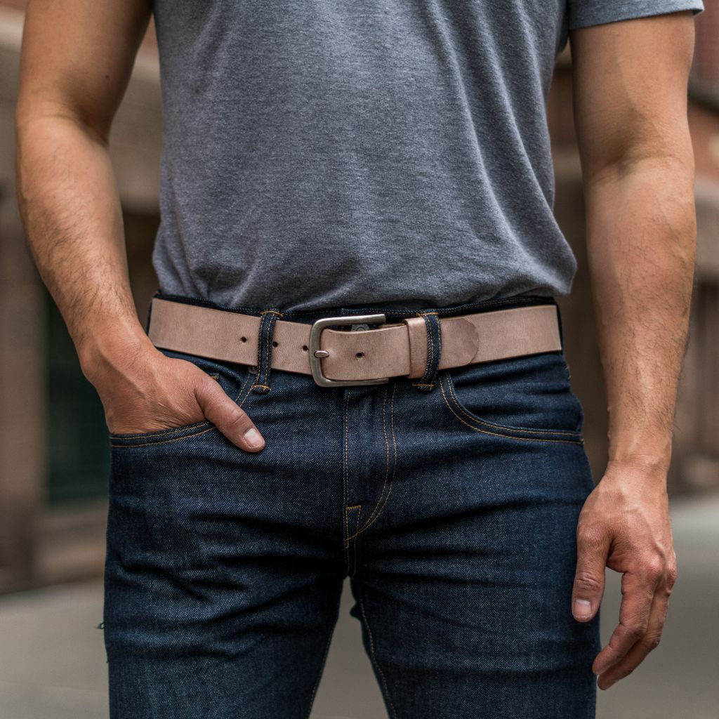 Men's Heritage Leather Belt | Country Road - Image 4