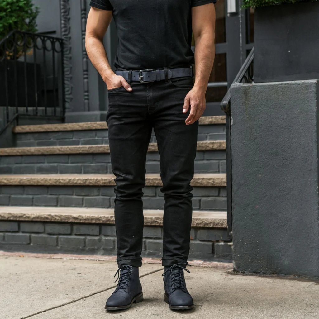 Men's Heritage Leather Belt | Marino Matte - Image 6