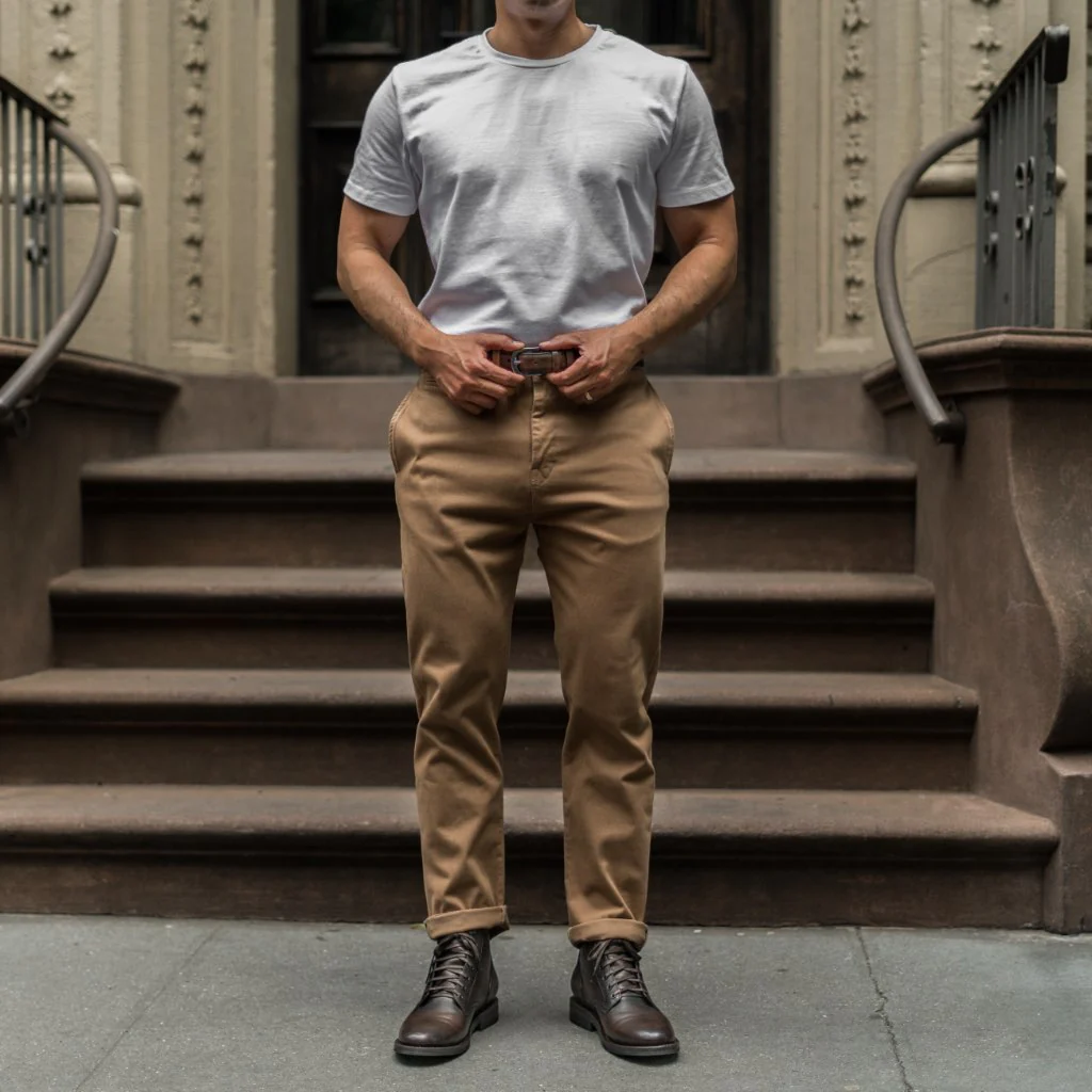 Men's Refined Leather Belt | Black Coffee - Image 5
