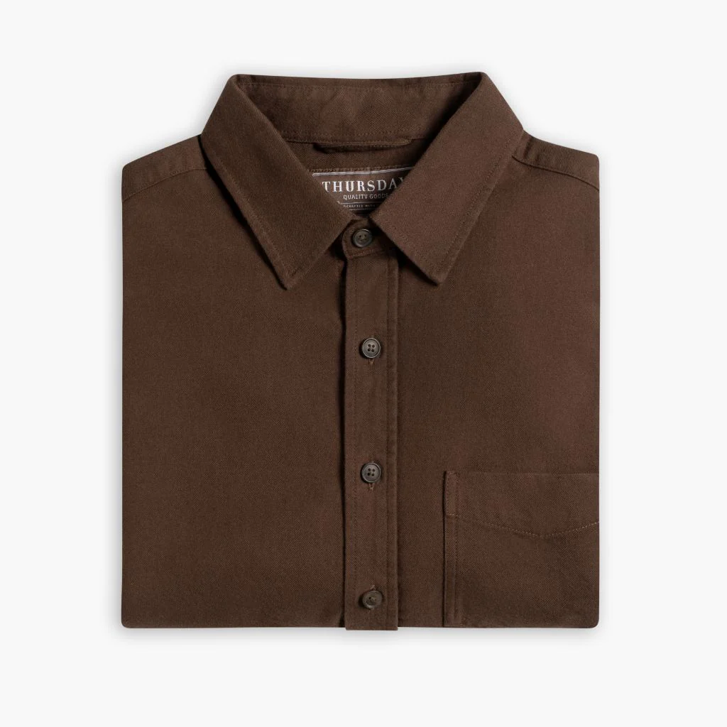 Solid Shirt | Brown - Image 3