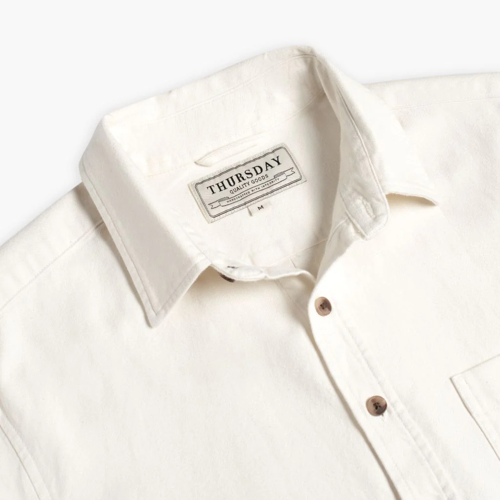 Solid Shirt | Off-White - Image 4