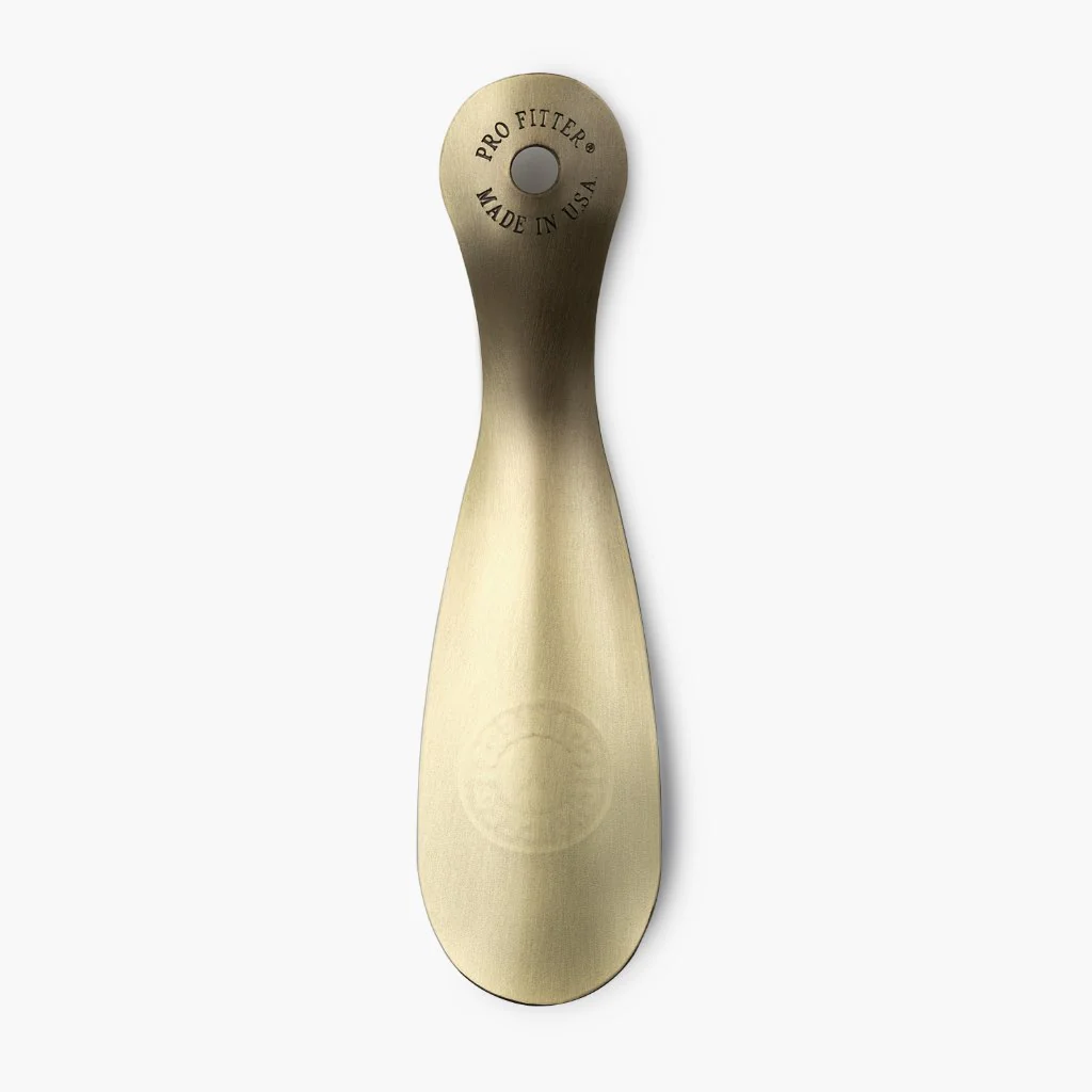 Cobbler's Choice Metal Shoe Horn | Brushed Brass - Image 2