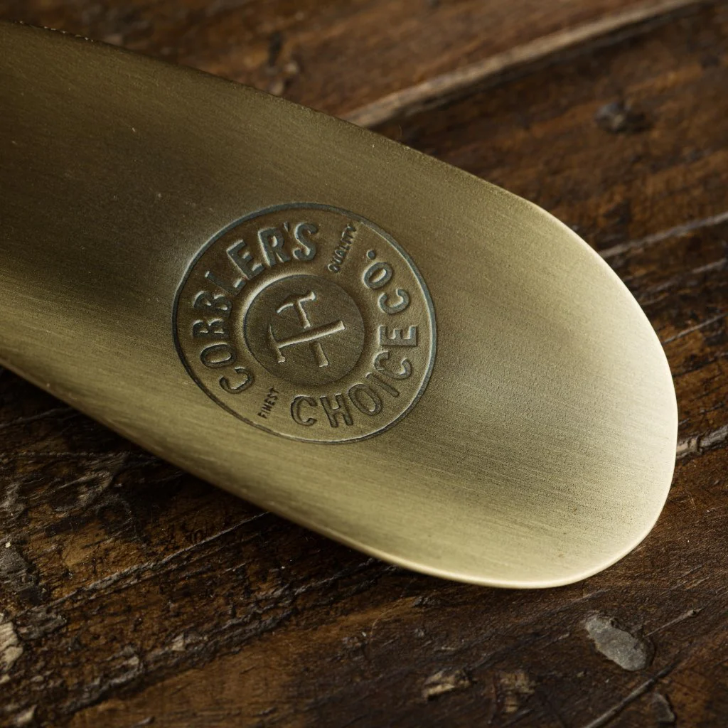 Cobbler's Choice Metal Shoe Horn | Brushed Brass - Image 4