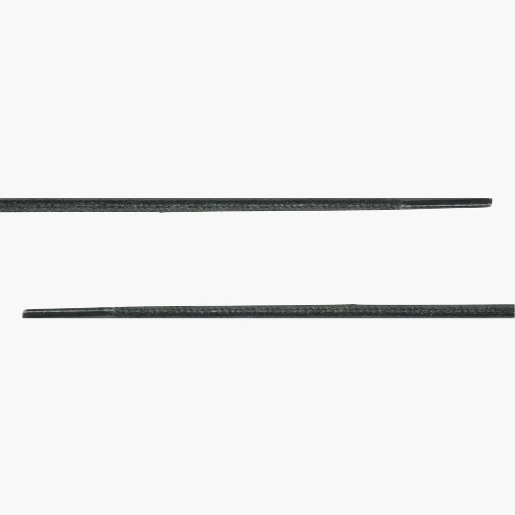 Round Waxed Cotton Laces | Black - Image 2