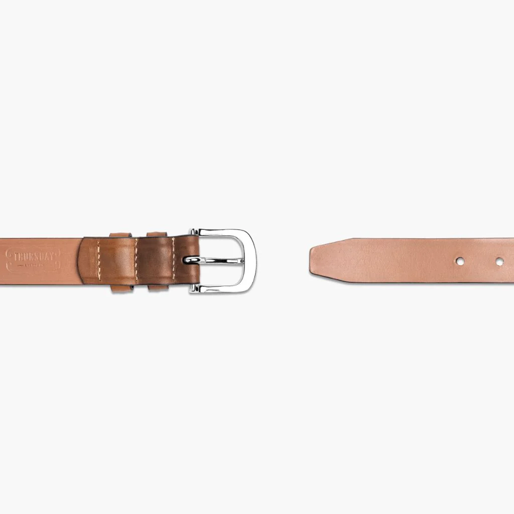 Men's Refined Leather Belt | Chestnut - Image 3