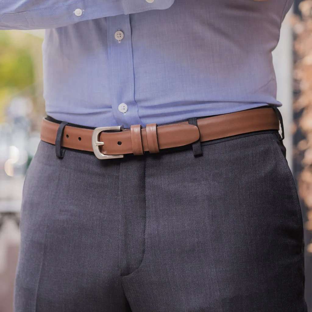Men's Refined Leather Belt | Chestnut - Image 5