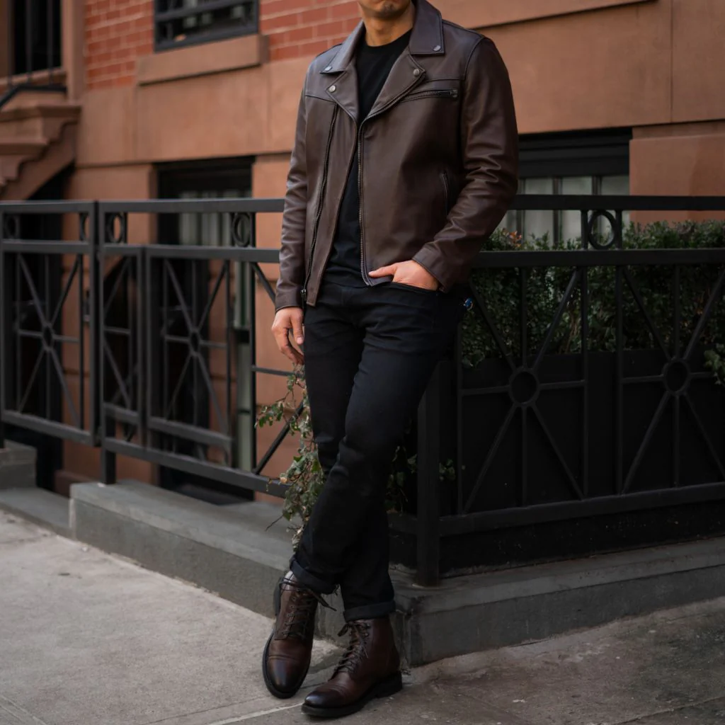 [W] Motorcycle Jacket | Old English - Image 8