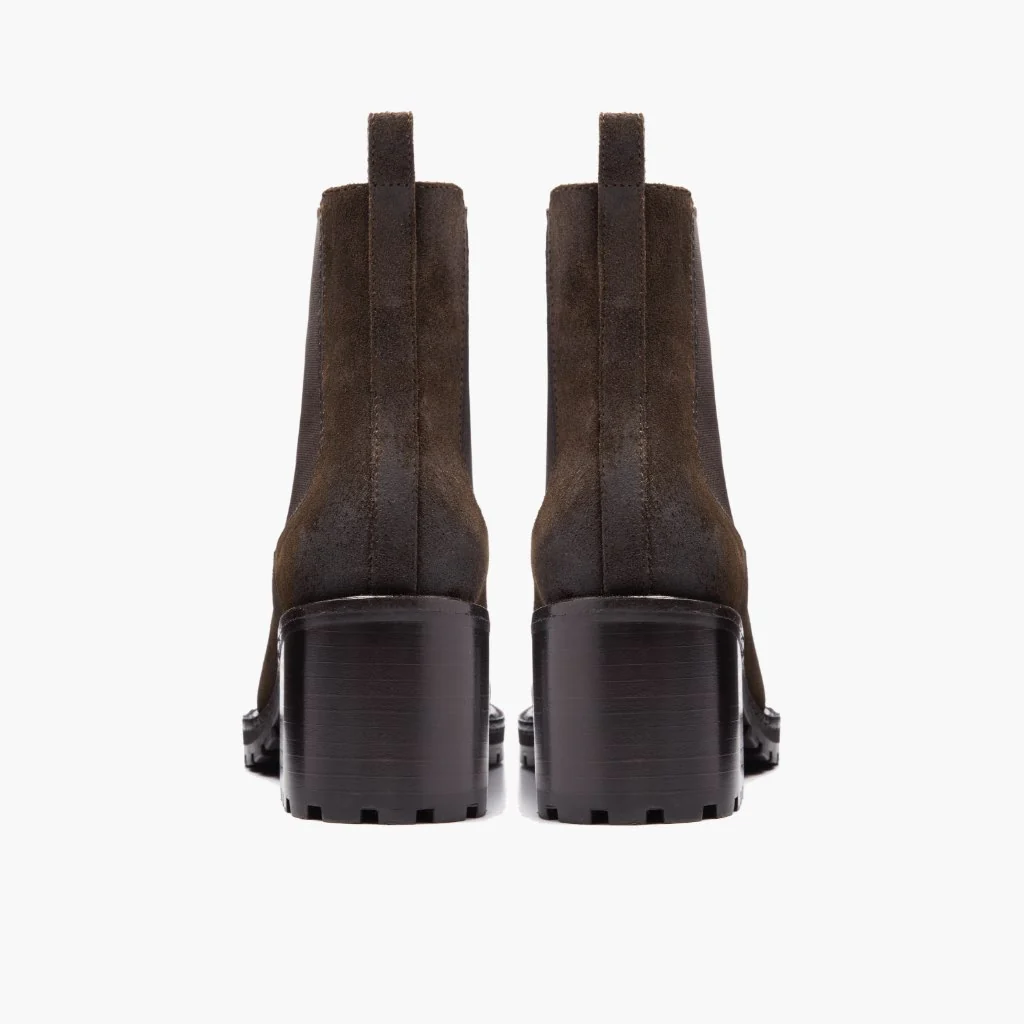 [W] Knockout | Dark Olive Suede - Image 3