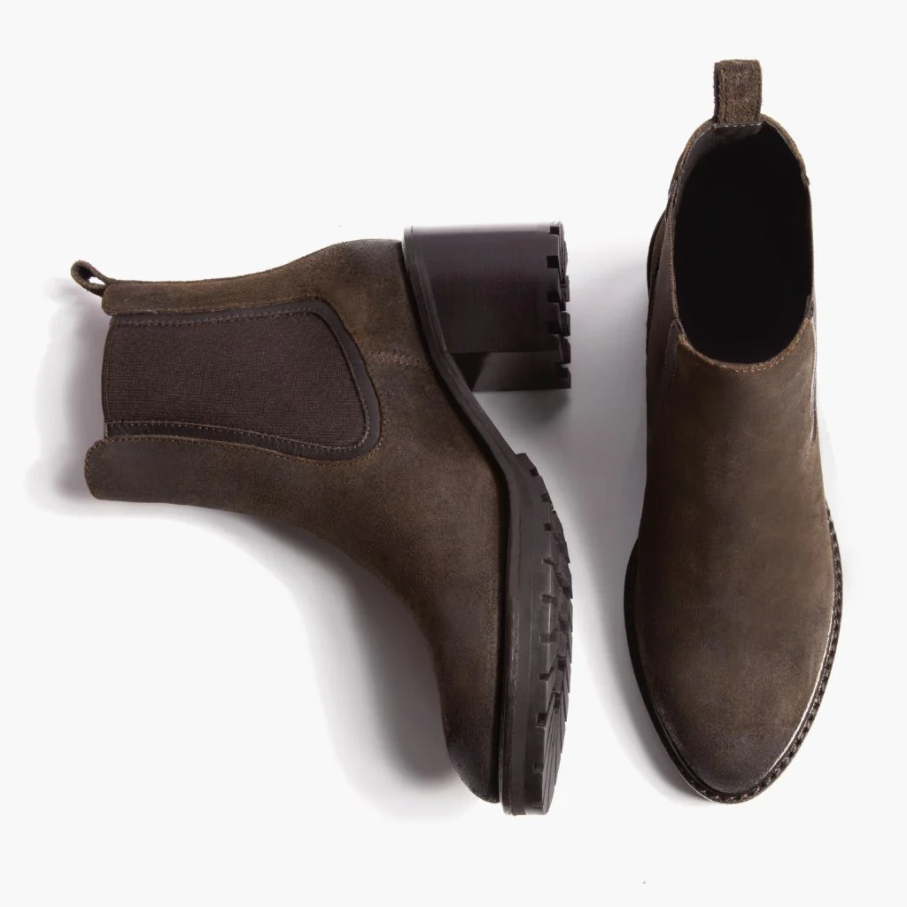 [W] Knockout | Dark Olive Suede - Image 4