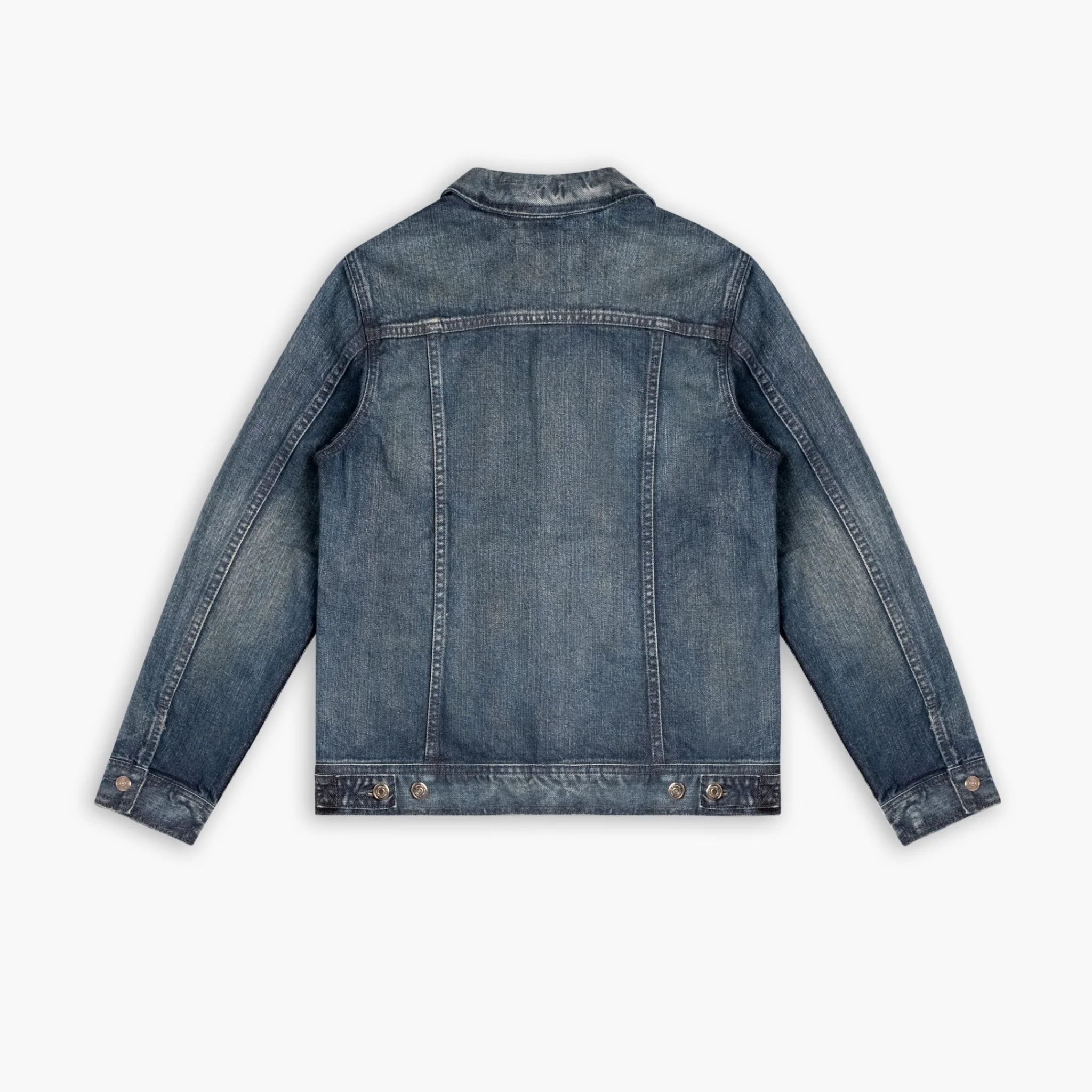 Denim Trucker Jacket | Faded Indigo - Image 6