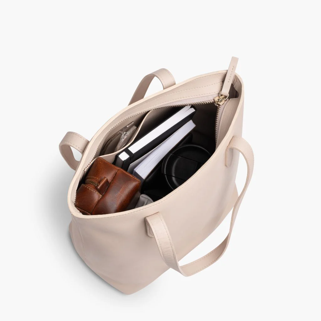 Everyday Tote | Beige (M) (Zipper) - Image 3