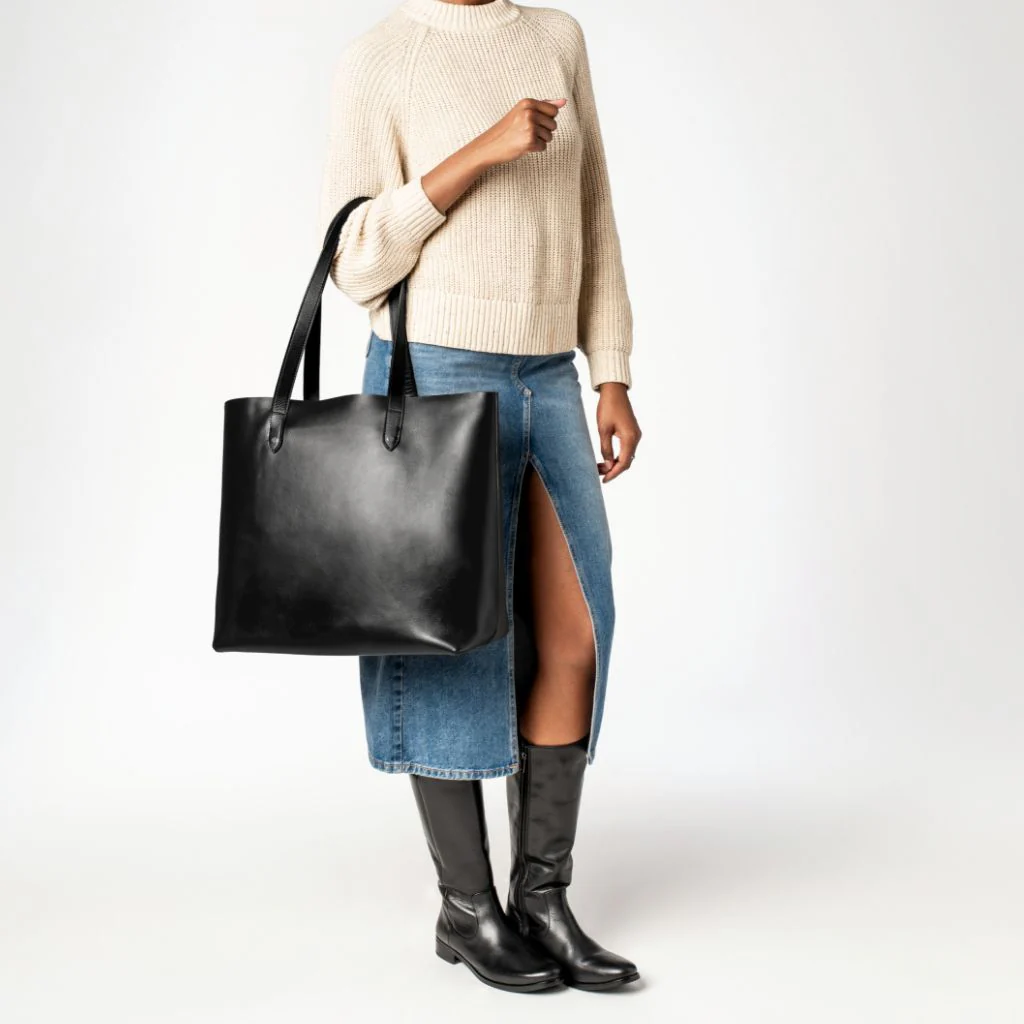 Everyday Tote | Black (XL) (Silver) - Image 8