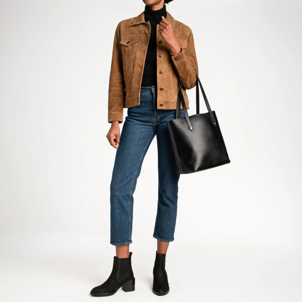 Everyday Tote | Black (M) (Silver) - Image 8