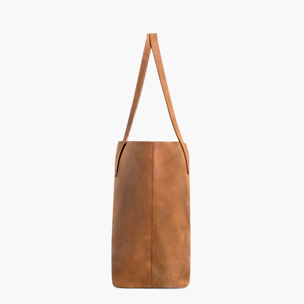Everyday Tote | Vintage Cognac (L) - Image 4