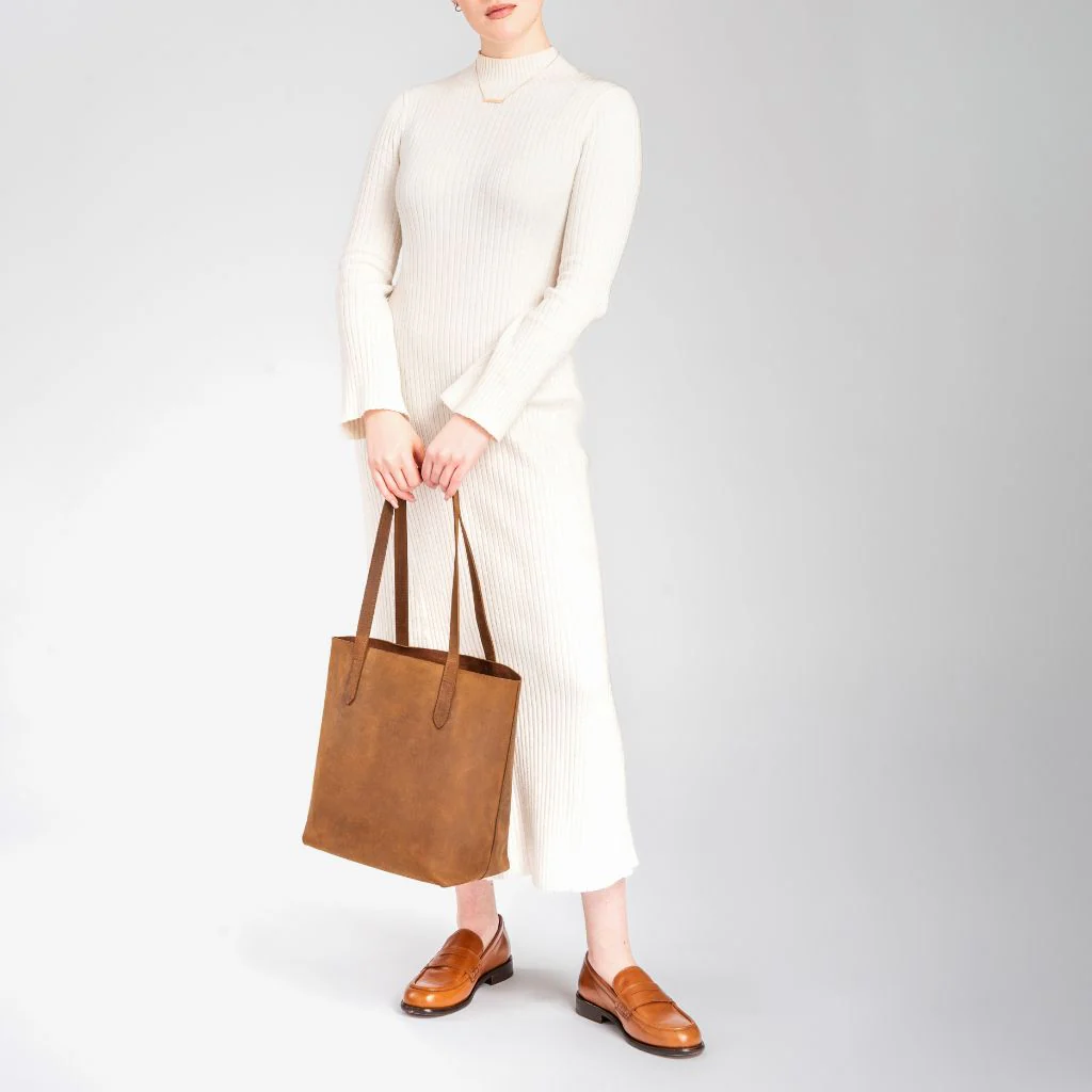 Everyday Tote | Vintage Cognac (M) - Image 8