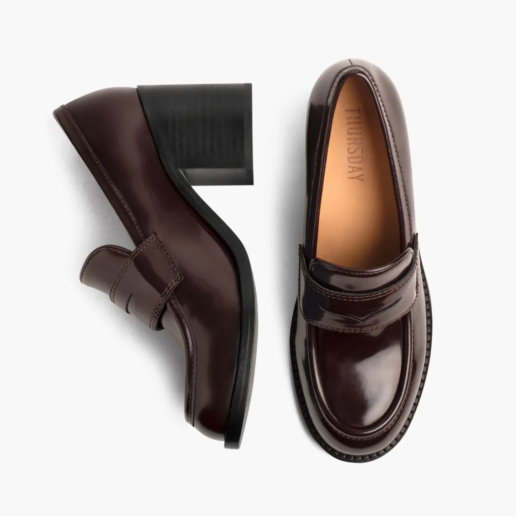 High Heel Penny | Burgundy - Image 3